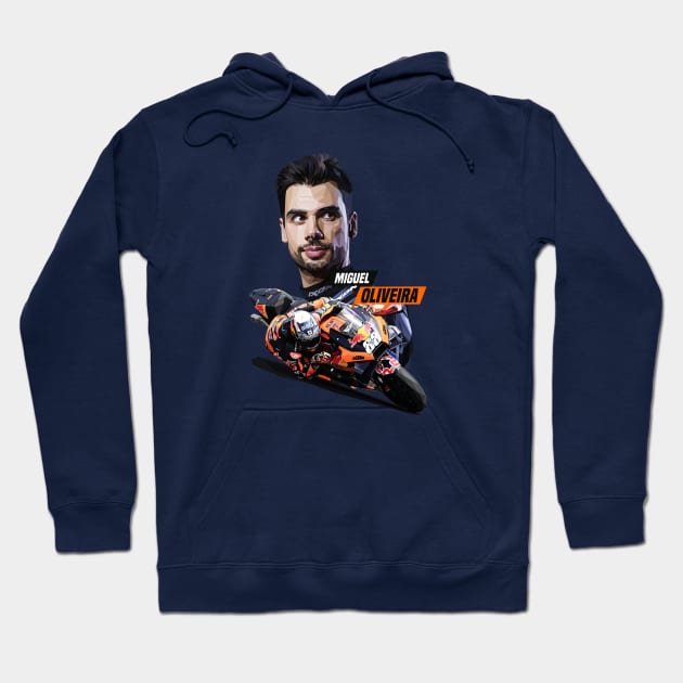 Miguel Oliveira Hoodie by pxl_g